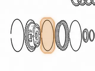 Snap Ring, ZF8HP55 Holds Ring Gear To E/C Clutch Drum (.075"Thick)(6.900"OD) 2009-Up — Part # 309889A