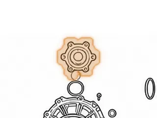 Snap Ring, ZF8HP55 Holds Axle Flange To Spider Gears (1.220"OD)(.096"Thick) 2009-Up — Part # 309893A
