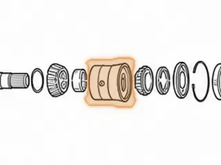 Race Assembly, ZF8HP55 Pinion Bearing Retainer (2.990" Long) (3.606"/3.350"OD)(2 Holes) 2009-Up — Part # 309735A