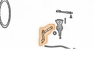 Lever W/Mainshaft, ZF8HP70 (2.240”Long)(No Ball) 2009-Up — Part # 329992A