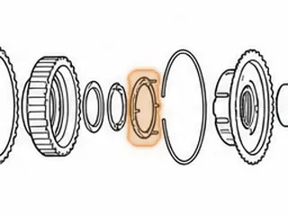 Washer, ZF8HP70 Ring Gear To P1 Planet (Front & Rear)(Plastic)(6 Tabs)(3.085”ID)(Stepped) (Cast # 1087 331 041) 2009-Up — Part # 329239A