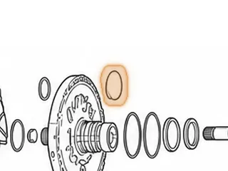 Sealing Ring, 8L90 Stator Tube (Rear)(2.525"OD)(.103"Thick) (Forked Lap Joint) 2015-Up — Part # 334179B