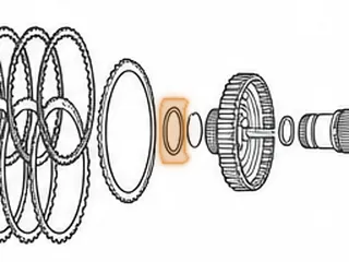 Washer, 8L90 Input Sun Gear (Front)(.237"Thick)(2.445"OD) (Plastic)(14 ID Teeth) 2015-Up — Part # 334238B