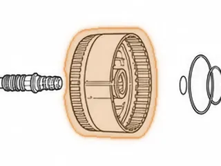 Drum, 8L90 1-3-5-6-7 (4 Clutch) (Aluminum)(36 Tooth Steels)(W/Tin Reluctor) (8 Lugs On Top) 2015-Up — Part # 334554B