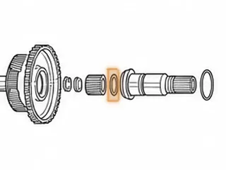 Bearing W/Race, 8L90 Output Sun Gear To Output Shaft (1.705"OD) (.921"ID)(.144"/.283"Thick) 2015-Up — Part # 334267B