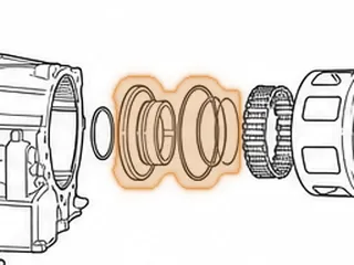 Retainer, 8L90 1-2-3-4-5-Reverse Clutch Piston (Aluminum)(5.040"OD) (Cast # 24260982) 2015-Up — Part # 334987B
