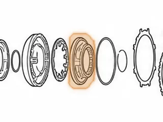 Piston/Retainer, 8L90 2-3-4-6-8 Clutch (Inner)(5.443”OD) (Cast # 24268950 & 24268951) 2015-Up — Part # 334980B