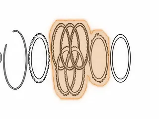 Friction, 8L90 1-2-3-4-5-Reverse Clutch (C5)(.081"Thick)(48 Teeth)(7 5/16"OD) 2015-Up — Part # 334114B