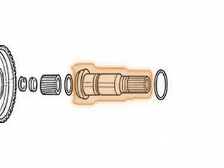 Shaft, 8L90 Output (6 1/4"Long)(43 Splines Front)(32 Splines Rear)(Cast # 24267251) 2015-Up — Part # 334678B