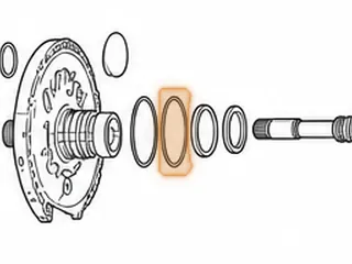 Shim, 8L90 Stator Tube To 1-3-5-6-7 Drum (White) (3.815"OD)(3.355"ID) 2015-Up — Part # 334212BJ