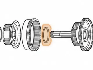 Bearing W/Race, 8L90 Reaction Planet To Output Planet (.197"Thick)(3.244"OD)(2.390"ID) (3 Tabs) 2015-Up — Part # 334253B