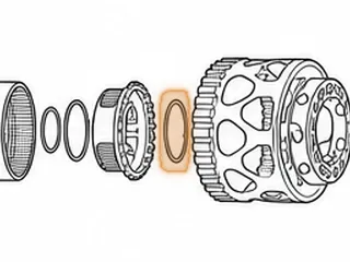 Washer, 8L90 Input Carrier (Rear)(.077"Thick)(3.380"OD) (2.835"ID)(Plastic)(2 Split Tabs) 2015-Up — Part # 334239B