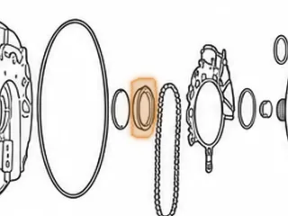 Sprocket, 8L90 Pump Drive (40Teeth)(.550"Thick)(3.103"OD) (2.225"ID)(2 Flats)(16 Dimples) 2015-Up — Part # 334526B