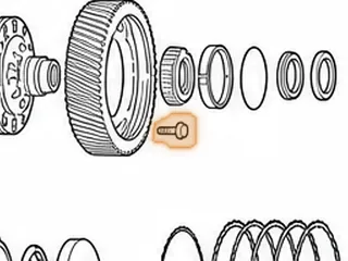 Bolt Set, ZF9HP48 Differential Ring Gear To Differential Housing (12 Pieces) 2013-Up — Part # 339786BK