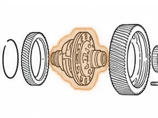 Differential Housing, ZF9HP48 AWD (12 Bolt Ring Gear)(25 Roller Bearing On Both Ends) 2013-Up — Part # 339716B