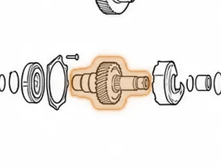 Transfer Shaft, ZF9HP48 (32 Teeth)(3.725”OD)(6 7/8”Long) 2013-Up — Part # 339708B