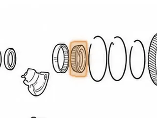 Cone Bearing, ZF9HP48 Differential To Bell Housing (25 Rollers)(2.165”ID) (Cast # F574896.02.TR1) 2013-Up… — Part # 339292B