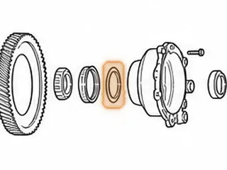 Shim, A130/A140 Differential Bearing Cup Race To Aluminum Differential Retainer — Part # 67290B