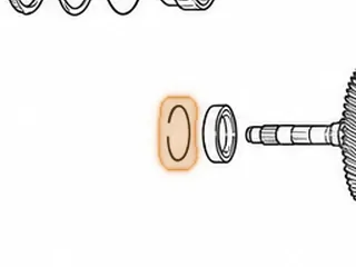 Snap Ring, A140 Holds Intermediate Shaft Bearing In Case — Part # 67894C
