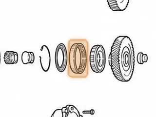 Bearing, A240 Underdrive Drum Support To Driven Transfer Gear — Part # 67280D