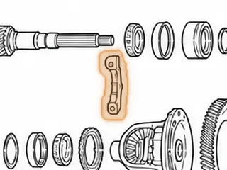 Cap, A130 Differential Bearing Cup To Case With Bolts — Part # 67726B