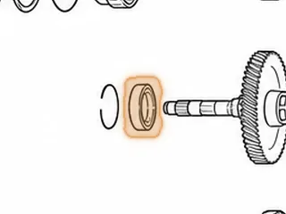 Ball Bearing, A130/A240 Case To Intermediate Shaft (Also A240 Intermediate Shaft to Rear Cover) — Part # 67263B