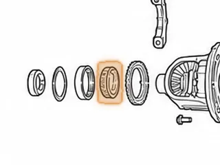 Bearing W/Race, A130/A140 Differential (Both Sides) (20 Rollers) 1984-86 (Cast # 57390A-N) — Part # 67292C