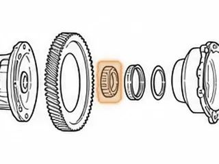 Bearing W/Race, A140 Differential (Ring Gear Side) 23 Rollers 1987-Up (Cast # 44KB721) — Part # 67289CA