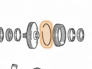 Snap Ring, A140 Holds Overdrive Ring Gear In Drive Gear — Part # 67898C