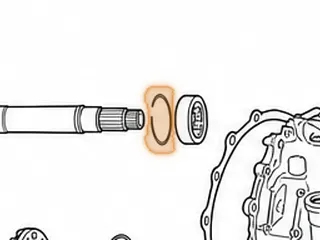 Snap Ring, MX17 Holds Pinion Bearing In Case — Part # 67875A
