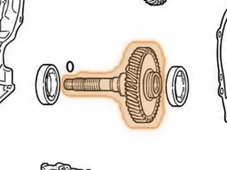 Gear, MX17 Output With Intermediate Shaft (45 Teeth) — Part # 67710A