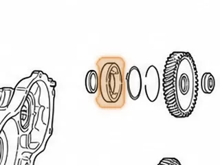 Ball Bearing, MX17 Driven Transfer Gear (Front) — Part # 67281A