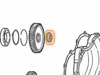 Nut, MX17 Pinion — Part # 67796A