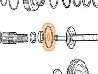 Snap Ring, A240 Holds Ring Gear On Countershaft — Part # 67868D