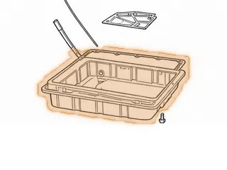 Pan, A43 (1 15/16” At Deep End) (8 1/2” Tall Tube Above Pan On Drivers Side) — Part # 57765L
