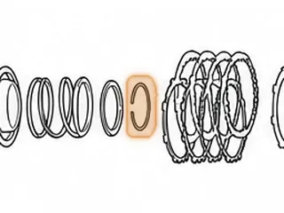 Snap Ring, A404/413/470/671 Holds Direct Return Spring In — Part # 32879
