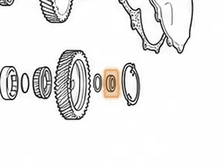Nut, A404/413/470/670 Output Shaft — Part # 32796