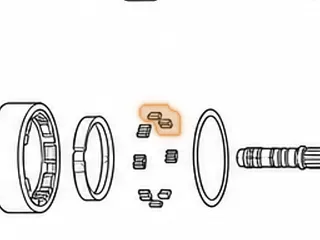 Sprag Kit, A404/413/470/670 Spring & Rollers — Part # 32654K