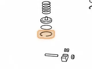 Snap Ring, A404/413/470/677 Holds Kickdown Servo In — Part # 32896