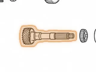 Pinion, A404/413/470/670 (20 Teeth) (4 Groove) — Part # 32730HA