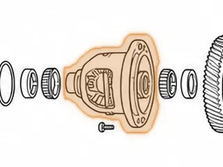 Differential Housing, A413/470/670 W/Out Ring Gear (12 Bolt) With 22 Roller Bearing On Housing Side, 19 Roller Bearing… — Part # 32716BD