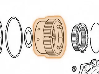 Planet, A440F Forward (Left Angled Cut Gears) (8 Holes In Sprag Race) — Part # 141582