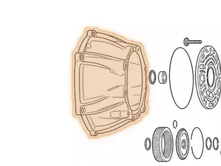 Bell Housing, A440F Closed Stator At 9:30 (No Case Dowel Pins) — Part # 141750