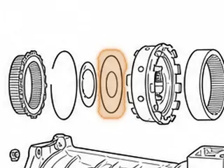 Washer, A440F Front To Rear Planet Plastic (4.050”OD) (4 Tab) — Part # 141245A