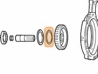 Washer, KM175 Overdrive Hub Front With (1 Tab) (.072”) — Part # 42220C