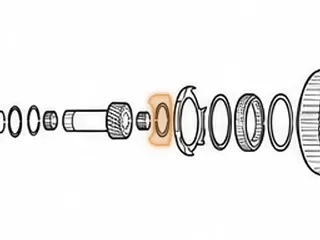 Bearing, KM170/KM171/KM172/KM175-5/KM176-5/KM177-8/A4AF1/W4A32 Forward Sun Gear To Planet (Stays In Planet) — Part # 42247B