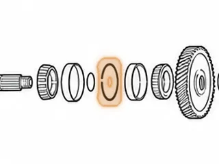 Snap Ring, A4AF3/A4BF1/A4BF2 Pinion Bearing To Case (.099”Thick)(2 Eyelets) — Part # 42898L