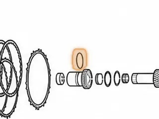 Ring, KM175-5/KM172-5/KM175-5/KM176-5/KM177-5/F4A32/F4A33/W4A32/W4A33 Reverse Sun Gear 1.574”OD (Teflon) 1989-Up — Part # 42182ET