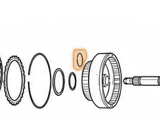 Ring, KM170/KM171/KM172/KM175 Forward Drum (Front) 1.259”OD (Teflon) 1979-88 — Part # 42181AT