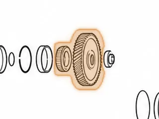 Gear, A4AF3 Driven Transfer (55 Teeth)(1 Groove In Center Of Gear) — Part # 42712LA